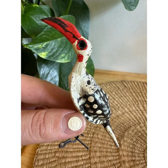 Southern Red-Bill Horned bird decor - Picture 4 of 7